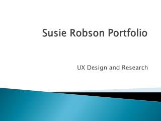Susie Robson Portfolio