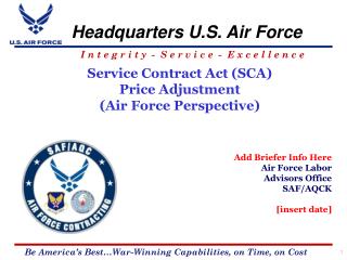 perspective adjustment sca contract act force air service price presentation ppt powerpoint