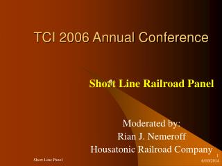 TCI 2006 Annual Conference