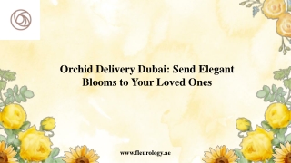 Orchid Delivery Dubai Send Elegant Blooms to Your Loved Ones