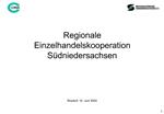 Regionale Einzelhandelskooperation S dniedersachsen