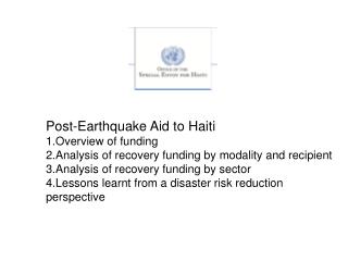 Lessons from aid tracking post disaster