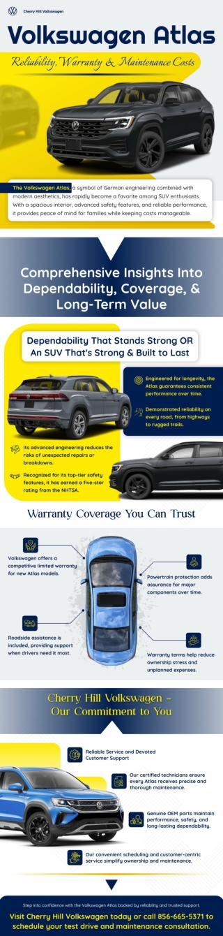 Volkswagen Atlas Reliability, Warranty & Maintenance Costs - A Dependable SUV with Lasting Value