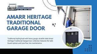 Amarr Heritage Traditional Garage Door – Strength Meets Style | Affordable Garag