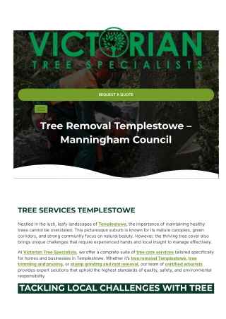 Tree Removal Templestowe