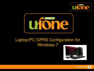 Laptop/PC GPRS Configuration for Windows-7