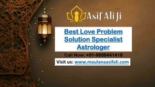 Best Love Problem Solution Specialist Astrologer