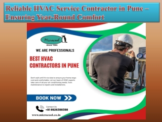 Reliable HVAC Service Contractor in Pune – Ensuring Year-Round Comfort