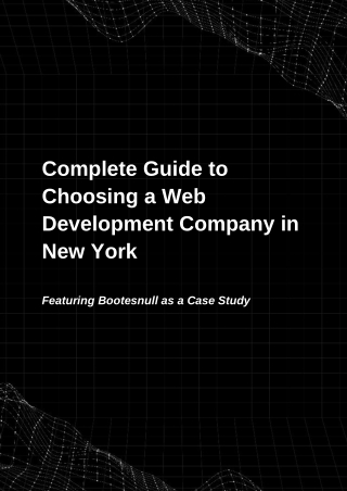 Complete Guide to Choosing a Web Development Company in New York