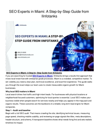 SEO Experts in Miami