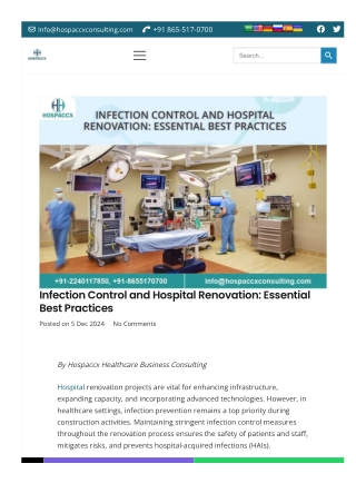 Infection Control During Hospital Renovations|Best Practices