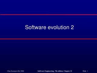 Software evolution 2