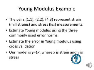 Young Modulus Example