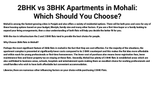 2BHK vs 3BHK Apartments in Mohali_ Which Should You Choose_
