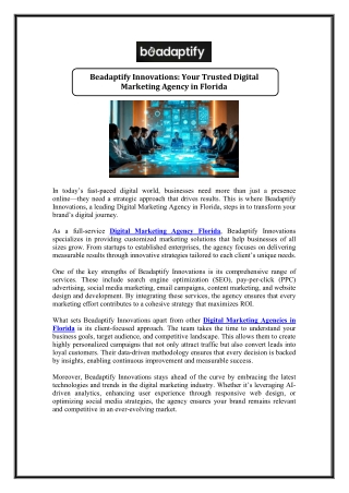 Digital Marketing Agency Florida pdf