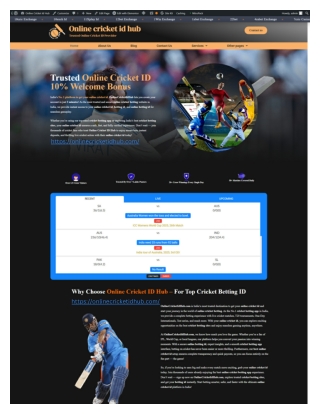 Get Your Online Cricket ID Now!