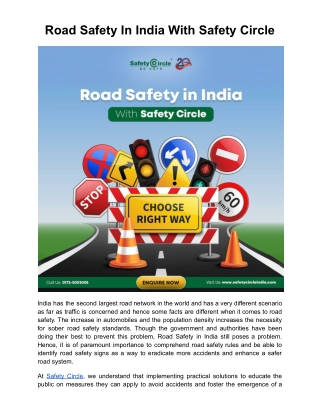 Road Safety In India with Safety Circle