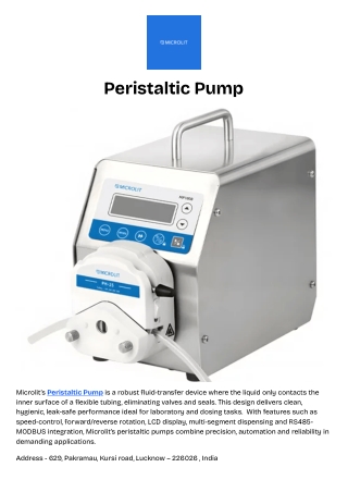 Peristaltic Pump