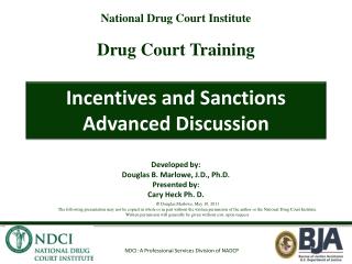Incentives and Sanctions Advanced Discussion
