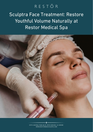 Sculptra Face Treatment Restore Youthful Volume Naturally at Restor Medical Spa