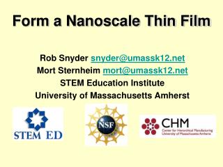 Form a Nanoscale Thin Film
