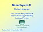 Nanophysics II