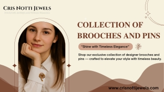 Collection of brooches and pins