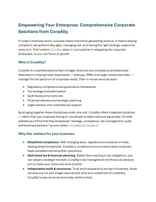 GST and Indirect Tax Filing Services in India | Simplify Tax Compliance with Cor
