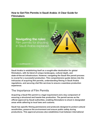 How to Get Film Permits in Saudi Arabia_ A Clear Guide for Filmmakers