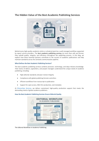 The Hidden Value of the Best Academic Publishing Services