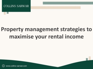 Property management strategies to maximise your rental income