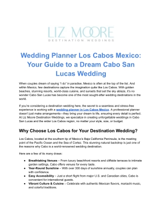 El Dorado Maroma Wedding Packages | Liz Moore Destination Weddings