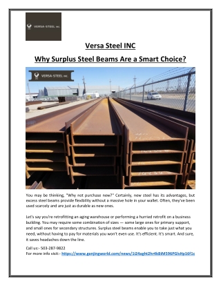 Durable Heavy Steel Beams for Structural Projects