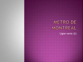 Métro de Montréal