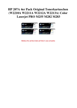 3982 HP 207A 4er Pack Original Tonerkartuschen  W2210A W2211A W2212A W2213A  Color Laserjet PRO M255 M28