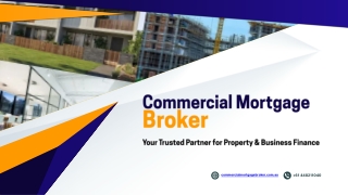 commercial mortgage brokers in Australia
