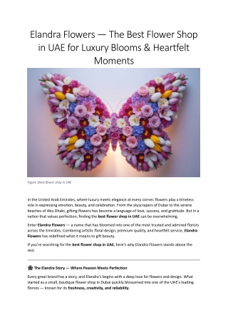 Best Flower Shop in UAE