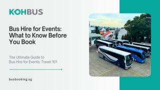 Bus Hire for Events What to Know Before You Book
