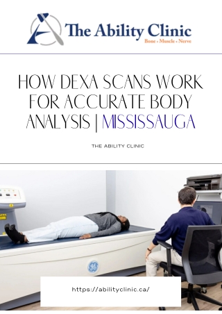 How DEXA Scans Work for Accurate Body Analysis  Mississauga