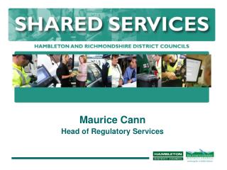 Maurice Cann Head of Regulatory Services