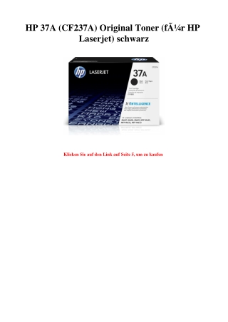 2794 HP 37A  CF237A  Original Toner  fÃƒÂ¼r HP Laserjet  schwarz 