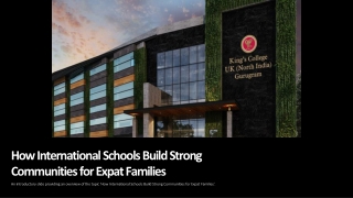 How International Schools Build Strong Communities for Expat Families