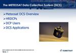 The METEOSAT Data Collection System DCS