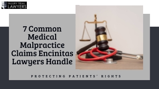7 Common Medical Malpractice Claims Encinitas Lawyers Handle