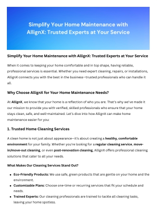 Simplify Home Care with AllignX Your Go-To for Home Cleaning Services and Handyman Expertise (1)
