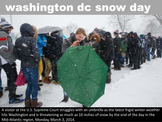 washington dc snow day