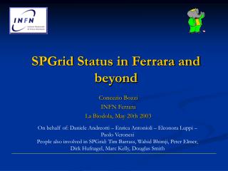 SPGrid Status in Ferrara and beyond