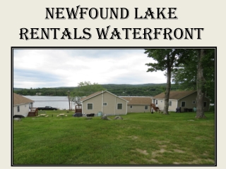 newfound lake rentals waterfront