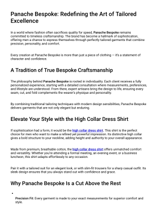 high collar dress shirt