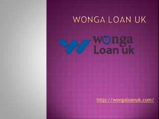 Loans through Wonga loan uk